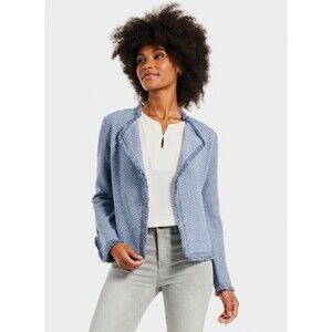 NIC+ZOE Blue Textured Jacket